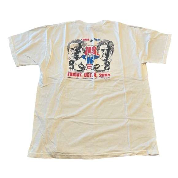 Jerzees Other - Vintage Bush VS Kerry Boxing 2004 T-Shirt White  Size L RARE‎ Political